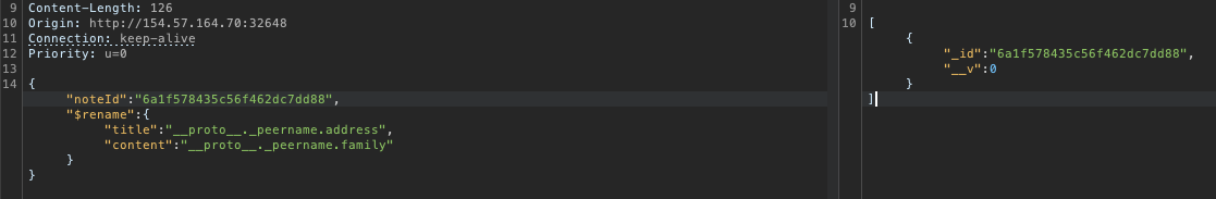 $rename operator test result
